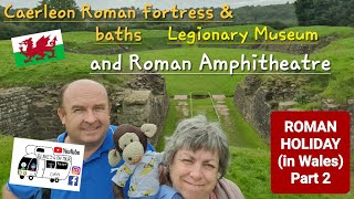 305 Caerleon Castle Roman Fortress and Baths Legionary Museum and Roman Amphitheatre Wales [upl. by Harat]