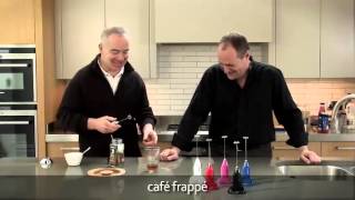 How to make a frappé coffee using an aerolatte milk frother [upl. by Hadeehsar875]