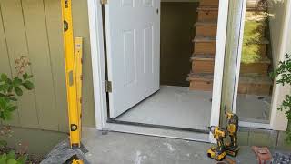 Jeld Wen Front Door Installation  Really crappy products and craftsmanship PART 1 [upl. by Ehctav]