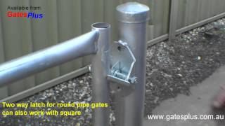 Gate Latch 2 way for round pipe and square [upl. by Binette881]