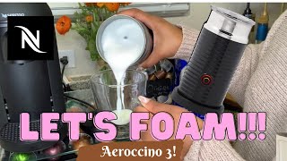 How To Foam Milk With Aeroccino 3 Make Coffee With Foam Tips amp Tricks  Easy Foamed Latte Recipe [upl. by Ivanna925]