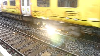 Merseyrail 507 009 making arcs at Birkdale station [upl. by Bena]