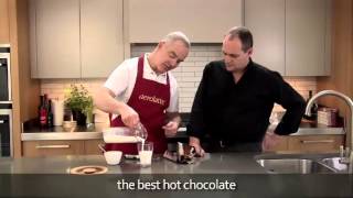 How to make a hot chocolate using an aerolatte milk frother [upl. by Pinsky]